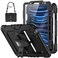 HXCASEAC Case for iPad Pro 11 Inch Case (2022/2021/2020/2018) Shockproof Design with Pencil Holder/Screen Protector/Rotating Hand Strap, Protective Cover for iPad 11 Pro 4th/3rd/2nd/1st, Black