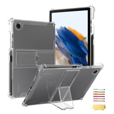UUcovers Clear Case for Samsung Galaxy Tab A7 Lite 8.7 Inch 2021 Model (SM-T220/T225/T227) with Kickstand Ultra Thin Lightweight Stand Anti-Slip Soft TPU Back Transparent Shockproof Cover, Clear