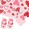 2 Pack Valentine's Day Plastic Table Cloth Anniversary Tablecloths Waterproof Plastic Table Covers Rectangle Table Covers Valentine Table Cloth Pink Heart Tablecloth Pink Table Cover, 54 x 108 In