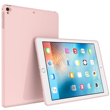 Callyue Slim Case for iPad 5th/6th Generation (2017/2018) 9.7 Inch, Ultra Thin Lightweight Matte Soft Flexible Frosted TPU Skin Bumper Back Cover Shell,(Model:A1893,A1954,A1822,A1823), Pink