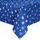 Mixweer Winter Tablecloth Rectangle Snowflake Printed Table Cover Winter Decorations Snowflake Table Cloth Washable Table Cloths for Dinner Xmas Decor(60 x 120 Inch,Blue)