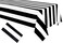 1Pcs Black and White Striped Tablecloth Plastic Waterproof Stripe Table Cover 54" x 108"Geometric Striped Table Covers for Dining/Camping/Picnic Black and White Birthday Party Supplies Decorations