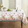 Horaldaily Easter Tablecloth 60x84 Inch Rectangular, Spring Flower Buffalo Plaid Bunny Ear Table Cover for Party Picnic Dinner Decor