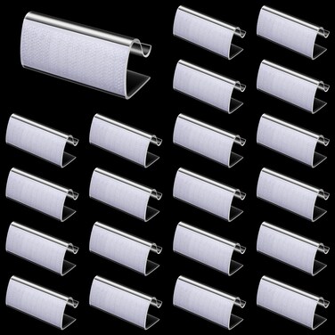 24 Pieces Table Skirting Clips Table Skirt Clips Table Cover Tablecloth Clips Clear Tablecloth Clips Clear Table Clips for Indoor Outdoor Events Wedding Meeting Party Picnic Banquet