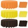 12Pcs Round Plastic Fall Tablecloth Disposable Yellow Coffee Orange Tablecloths Round Table Covers for Happy Fall Decor Thanksgiving Day Harvest Wedding Birthday Baby Shower Party Decoration, 84Inch