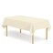 CINSOEN 4 Pack Ivory Tablecloth Plastic Rectangle Table Covers PEVA Ivory Plastic Table Cloths for Parties Disposable 54 x 108 Inch Tablecloth for Birthday Party School Baby Shower Kitchen Dining