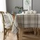 Neelvin Rustic Rectangle Burlap Thick Tablecloth Cotton Linen Table Linens Tablecloths Waterproof Wrinkle Free Table Cover for Kitchen Dinning,55"x102",10-12 Seats