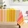 Arquiel Boho Stripes Tablecloth Waterproof, Pink Yellow Summer Rectangle Table Cloth, Washable Table Cover for Kitchen Dining Party Decor (55&Atilde;&mdash;70 Inch)
