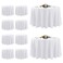 10 Pack White Round Tablecloths, 120 Inch Stain Resistant and Wrinkle Polyester Fabric Washable Table Clothes Cover for Kitchen Dining, Wedding, Reception Banquet, Birthday Party, Buffet Restaurant