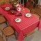 SASTYBALE Christmas Vinyl Table Cloth with Flannel Backing Checkered Plaid Plastic Tablecloth Waterproof &amp; Oil Proof Wipeable Table Covers for Winter, Xmas Holiday (Red, 52&quot;x70&quot;(4-6 Seats))