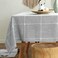 TruDelve Cotton Blend Tablecloth Square Grey Fabric Table Cloth Farmhouse Table Cover for Card Table (Grey,52"x52",Square)