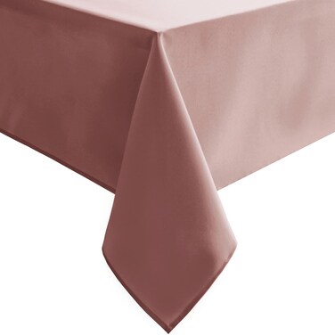 Hiasan Dusty Rose Tablecloth for Rectangle Tables - Waterproof and Spillproof Washable Fabric Table Cloth for Dining Room Kitchen Party, 60 x 120 Inch