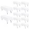 Pesonlook 12 Pack White Polyester Tablecloth-60 x 102 Inch White Rectangle Tablecloth for 6 Ft Rectangle Tables,Washable Fabric Table Cover for Wedding/Buffet Party/Dining Table/Events
