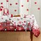 Horaldaily Valentine's Day Tablecloth 60&Atilde;&mdash;84 Inch Rectangle, Gnomes Truck Red Buffalo Plaid Washable Table Cover for Party Picnic Dinner Decor