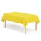 2 Pack Light Yellow Tablecloth Plastic Rectangle Table Covers PEVA Yellow Plastic Table Cloths for Parties Disposable 54 x 108 Inch Tablecloth for Birthday Party School Baby Shower Kitchen Dining