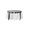 Exquisite 12-Pack Premium Plastic Tablecloth 84in. Round Table Cover - Clear