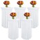 WJWHQ 5 Packs Round Spandex Cocktail Tablecloths with Skirt Table Covers Stretch Square Tablecloth for Fitted High Top Bar Wedding Party Banquet (Black, 32 x 43 Inch)