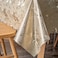 FAVE Golden Tablecloths Vinyl Table Cloth for Kitchen Dining Table Wipeable PVC Tablecloth Cover for Rectangle Table (Gold 55&acirc;&euro;x78&acirc;&euro;)