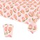 Buxiuer Peach Tablecloth Summer Sweet As A Peach Girls Birthday Party Decoration Disposable Plastic Table Cloth Table Cover Dining Room Kitchen Indoor Outdoor Decor 54 x108 Inch -Pack of 2