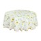 uxcell Seamless Waterproof Vinyl Round Tablecloth 71&quot; Dia for Wedding/Restaurant/Parties Tablecloth Decoration Yellow Flower Pattern Floral Printed