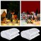 2 Pcs Pre Lit Christmas Snow Blanket Christmas Fake Snow Christmas LED Snow Runner Christmas Village Blanket with LED Table Decor for Christmas Village Display 4 ft x 13 Inch (Warm White)