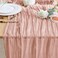 Wokceer Cheesecloth Table Runner Dusty Pink 10FT Boho Gauze Valentine's Day Cheese Cloth Table Runner for Party 120 Inches Long Easter Rustic Sheer Table Runners for Baby Bridal Shower Wedding Decor