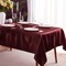 KKJIAF 1 Pack Burgundy Satin Tablecloth 58&quot; x 102&quot; Rectangle Bright Silky Smooth Satin Table Cover for Wedding Party Banquet Decoration
