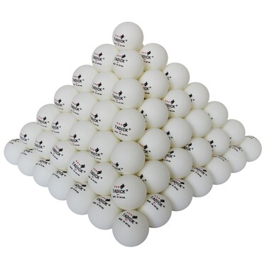 TADICK 140 Pack Practice Ping Pong Balls, 3-Star Training Table Tennis Balls, Bulk Pong Balls (White)