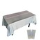 2 Pack Iridescent Plastic Tablecloths Silver Iridescent Table Cloth Holographic Table Cloth Disposable Tablecloths Rectangular Party Table Covers Iridescent Party Decorations 54" x 108"(Silver)