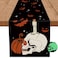 Halloween Luminous Table Runner Pumpkin Skeleton Noctilucent Table Runner Seasonal Home Party Kitchen Dining Table Glow in The Dark Decoration 13x90 Inch