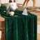 DeZerlor Emerald Green Velvet Table Runner Spring Table Runner 20 x 120 Inch Luxurious Elegant Velvet Fabric Easter Table Decorations for Wedding Dinner Party St. Patrick's Day Bridal Baby Shower
