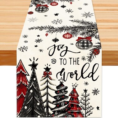 Heirloom Haven Christmas Winter Table Runner, Blue Sliver Snowflakes Tabletop Runners Xmas Seasonal Holiday Table Decorations for Farmhouse Kitchen Dinning Home Indoor Party Decor 13x72in