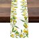 Spring Table Runner Lemon Watercolor Painting 13x72 inches, Seasonal Holiday Kitchen Decor in Spring Summer