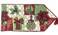 Tache Home Fashion DB12900-1354 Christmas Green Red Decorative Tapestry Holiday Tidings Poinsettia Table Runners with Tassels, 13 x 54