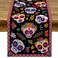 Pudodo Day of The Dead Table Runner Sugar Skull Dia De Los Muertos Mexican Festival Holiday Kitchen Dining Room Home Decoration (13" x 72")