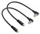 HCFeng BNC to RCA Adapter Cable 90&Acirc;&deg;Right Angle RCA Male to BNC Female 75 Ohm Coaxial Video Cable RG59U BNC Male to RCA Female Video Cable for Surveillance CCTV Camera System[2pack/1.2ft]