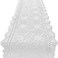 KEPSWET 14x48 inch White Cotton Crochet Lace Rectangular Table Runner Handmade Table Decoration