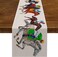 Nepnuser Kentucky Derby Table Runner Horse Race Jockey Decoration Rustic Farmhouse Home Dining Room Kitchen Table Decor (13" x 120")