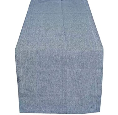 Yourtablecloth Chambray Table Runner (Blue, 14 x 108)