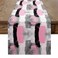 Feelyou Light Pink Black Grey White Table Runner for Abstract Kitchen Dining Table Decoration for Home Party 13" x 48" Ombre Modern Seasonal Buffalo Check Home Decor Dresser Scarfs Dresser Runners