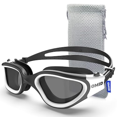 OMID Swim Goggles, P2 Polarized Swimming Goggles for Men Anti-fog Goggles Swimming for Adult Women
