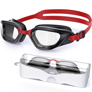 Vegemono Swim Goggles, Swimming Goggles Adults, Anti-Fog UV Protection Goggles, No Leaking Wide View Pool Goggles for Youth Men Women