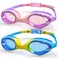JugWoy 2 Pack Fashionable Swim Goggles, Clear Vision Pool Swimming Goggles for Kids 3-14 Years Old