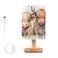 Oarencol Bedside Table Lamp Cute Highland Cows Flower Nightstand Lamp with Wood Desk Lamps for Bedroom Living Room Nursery Office Home Decor