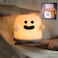 Cute Halloween Ghost Night Light, Smart Timing LED Small Table Lamp USB Rechargeable Touch Control Night Light Gift for Kids Baby Nursery Lamp