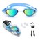 Nearsighted Swim Goggles, Shortsighted Swimming Goggles, UV Protection, Anti-Fog, Dual Strap, Auto Buckle