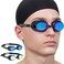 Swimming Goggles 2 Pack Swim Goggles Anti Fog Goggles Adult Swimming UV Protection Fit for Adult Men Women Youth Junior, No Leaking Soft Silicone Seal Flat Lens Clear Vision, 3 Sizes of Nose Bridge