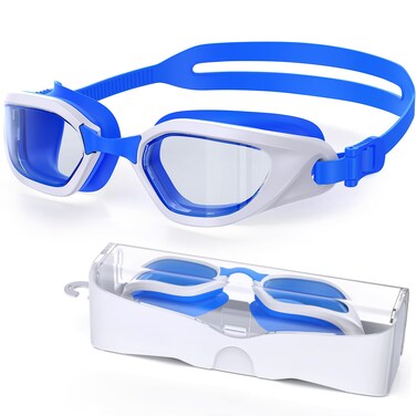 Vegemono Swim Goggles, Swimming Goggles Adults, Anti-Fog UV Protection Goggles, No Leaking Wide View Pool Goggles for Youth Men Women