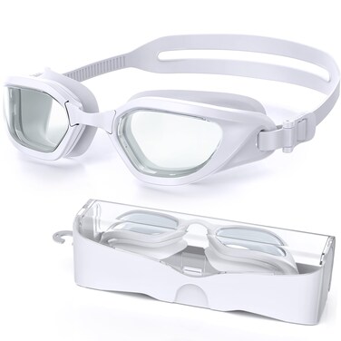 Vegemono Swim Goggles, Swimming Goggles Adults, Anti-Fog UV Protection Goggles, No Leaking Wide View Pool Goggles for Youth Men Women