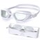Vegemono Swim Goggles, Swimming Goggles Adults, Anti-Fog UV Protection Goggles, No Leaking Wide View Pool Goggles for Youth Men Women